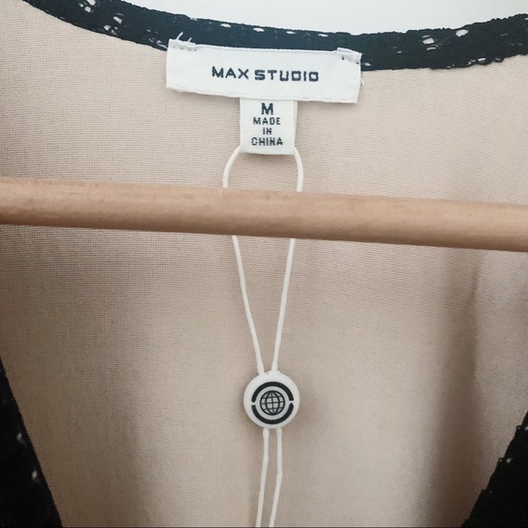 MAX STUDIO | NWT Lace Sheath Flutter Sleeve Midi Dress - Picture 13 of 17